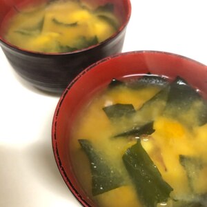 南瓜とさつま芋のお味噌汁